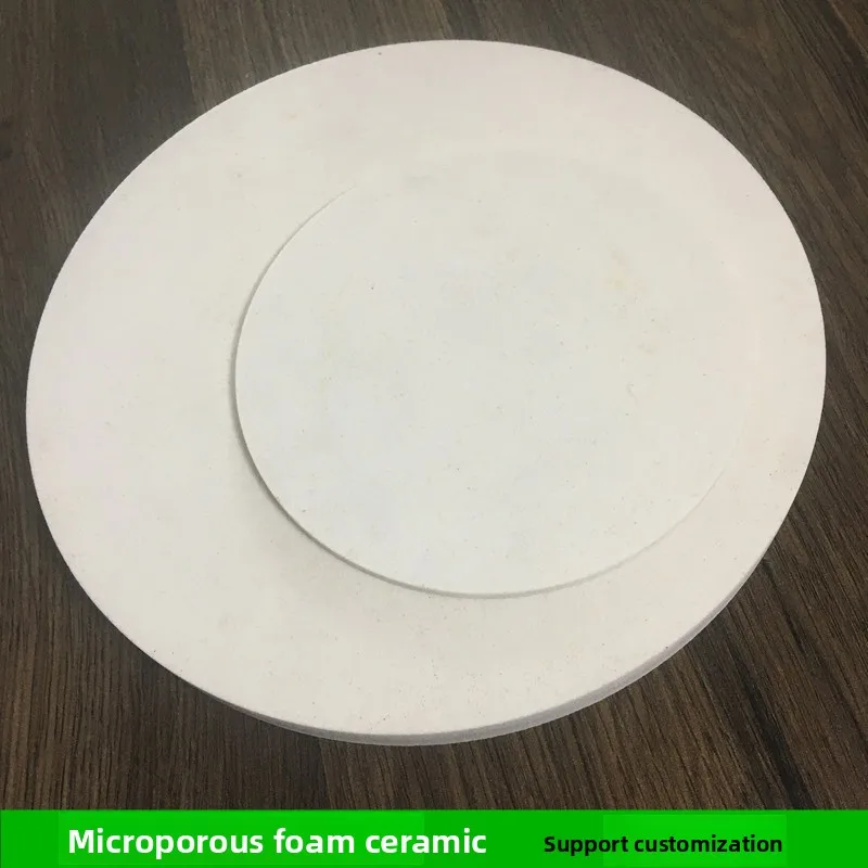 

White Porous Ceramic Filter Disc 0.1-1000UM for Lab Research Microporous Foam Ceramic Plate