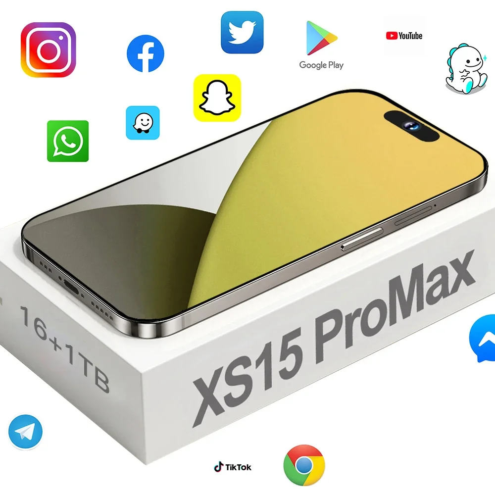 Teléfono Inteligente XS15 Pro Max, Original, 7,3 pulgadas, 4G, 5G, 7800mAh, versión Global