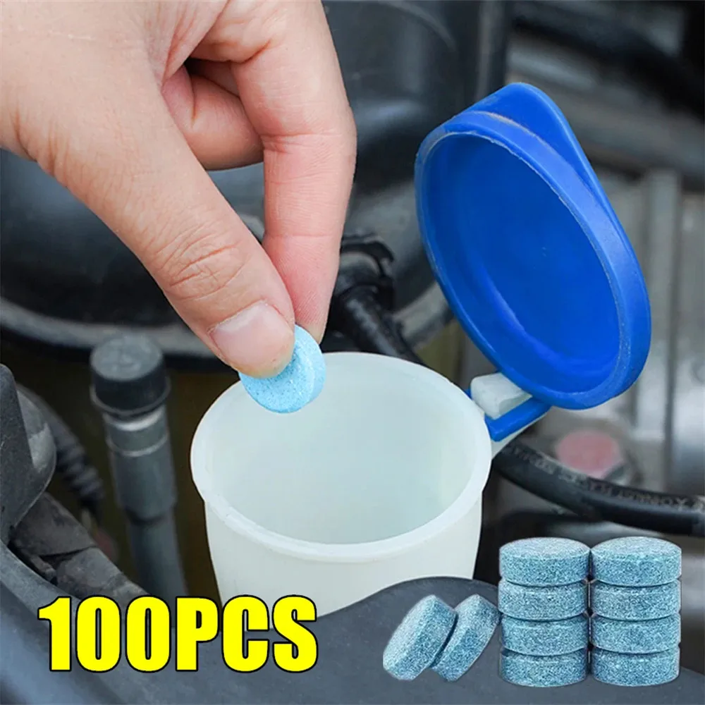 Car Windshield Glass Solid Cleaner Windscreen Wiper Effervescent Tablets Toilet Cleaning Car Accessories