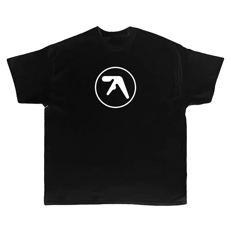 Camiseta de verano 2025 Aphex Twin de algodón de gran tamaño, camiseta de manga corta a la moda, camisetas para hombres y mujeres, ropa de calle Y2k, ropa Harajuku