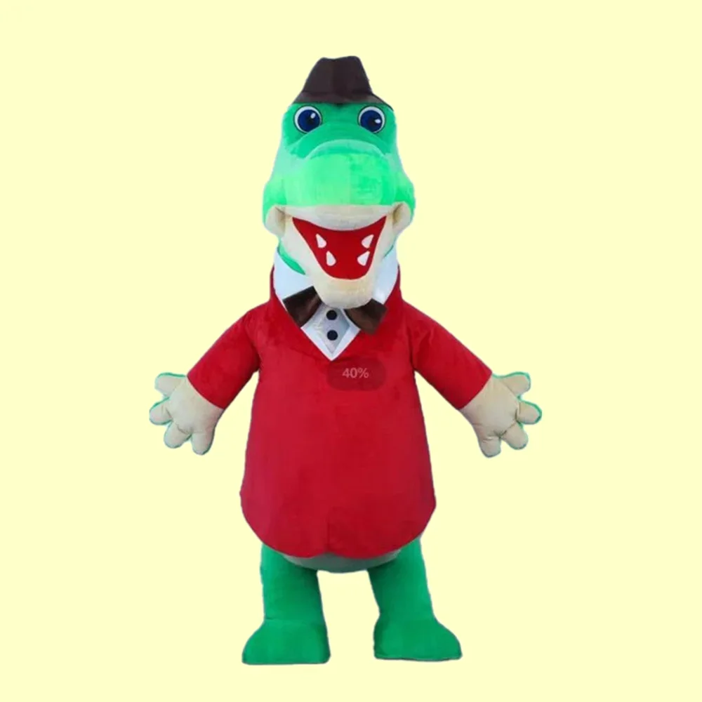 Gena – Costume de Mascotte Crocodile gonflable personnalisé, déguisement fantaisie, thème Anime Cosplay, déguisement de carnaval