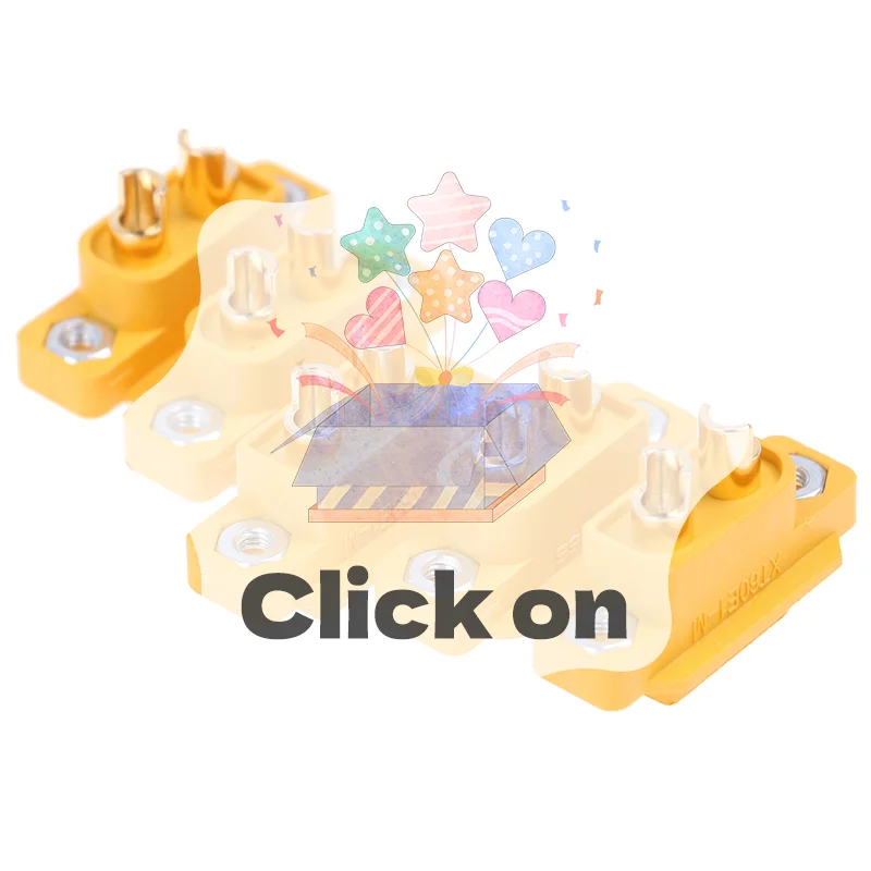 

5pcs AMASS XT60E-M Mountable XT60 Male Plug for RC Drone FPV Racing Fixed Board