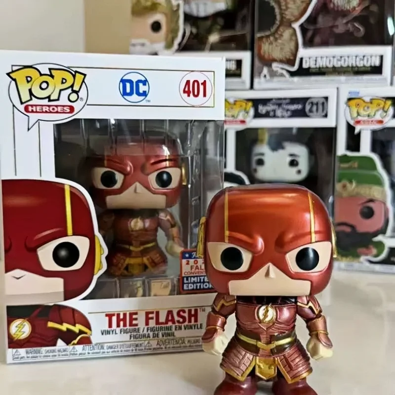 Funko POP DC The Flash # Figura Coleccionable de Vinilo 401 Asia Exclusive Chrome Edición Convenencia Otoño 2021, Modelo de Juguete, Regalo