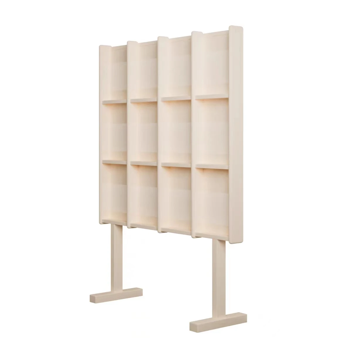 

Solid wood reading bookshelf display rack acrylic floor newspaper shelf