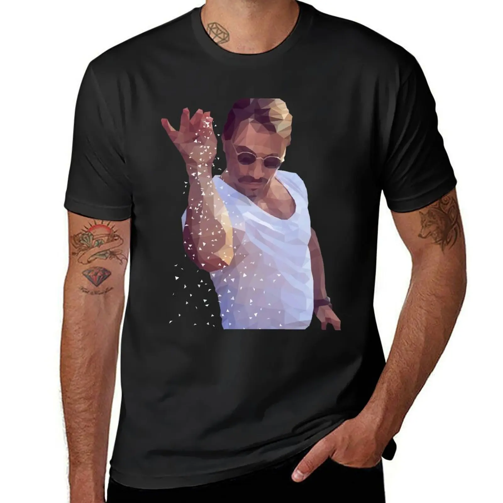 Salt Bae Meme Natural T-Shirt hippie clothes sweat quick-drying plus size tops mens tall t shirts