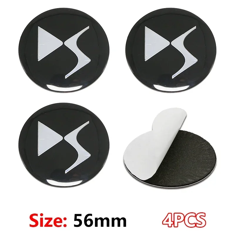 

56mm Car Wheel Center Hub Cap Rim Cover Emblem Wheel Trim decal Stickers For DS SPIRIT DS2 DS3 DS4 DS5 DS6 DS7 Auto accessories