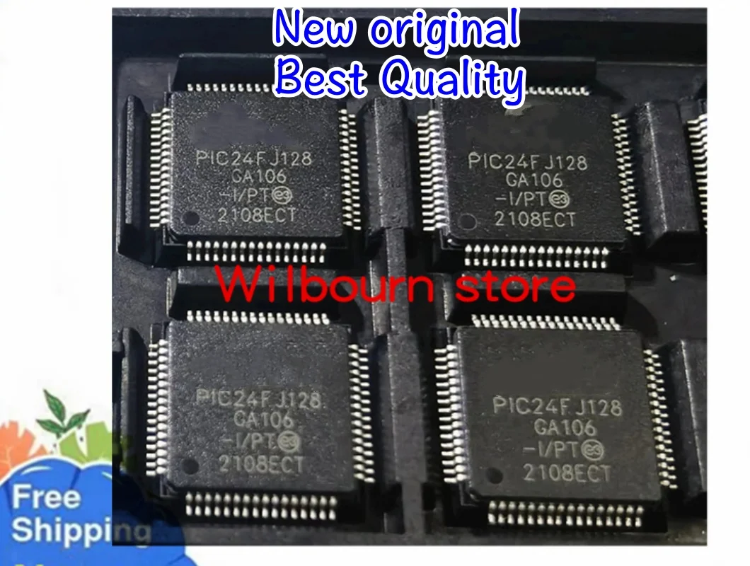 

5PCS~20PCS/LOT 100% new PIC24FJ128GA106-I/PT PIC24FJ128 GA106 -I/PT QFP64 Goods in stock