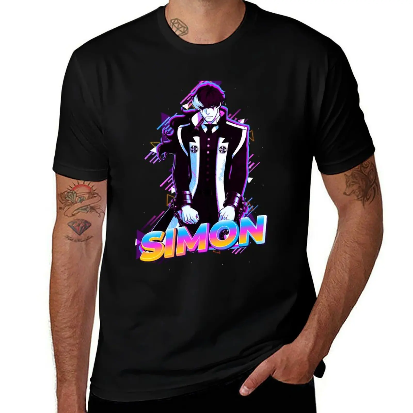 Simon Blackquill |   T-shirt Ace Attorney grande taille à manches courtes pour hommes