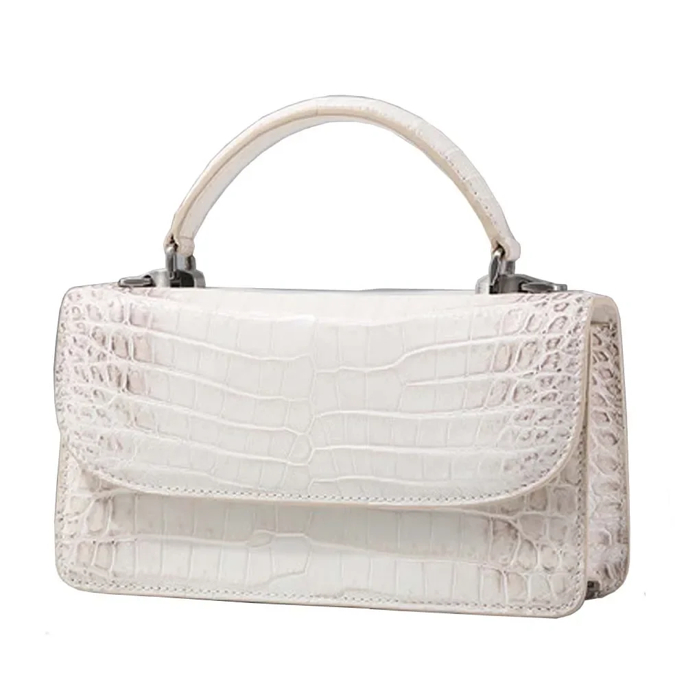 

kafandi Female crocodile bag Little bread bag crocodile leather women handbag One shoulder Inclined shoulder bag