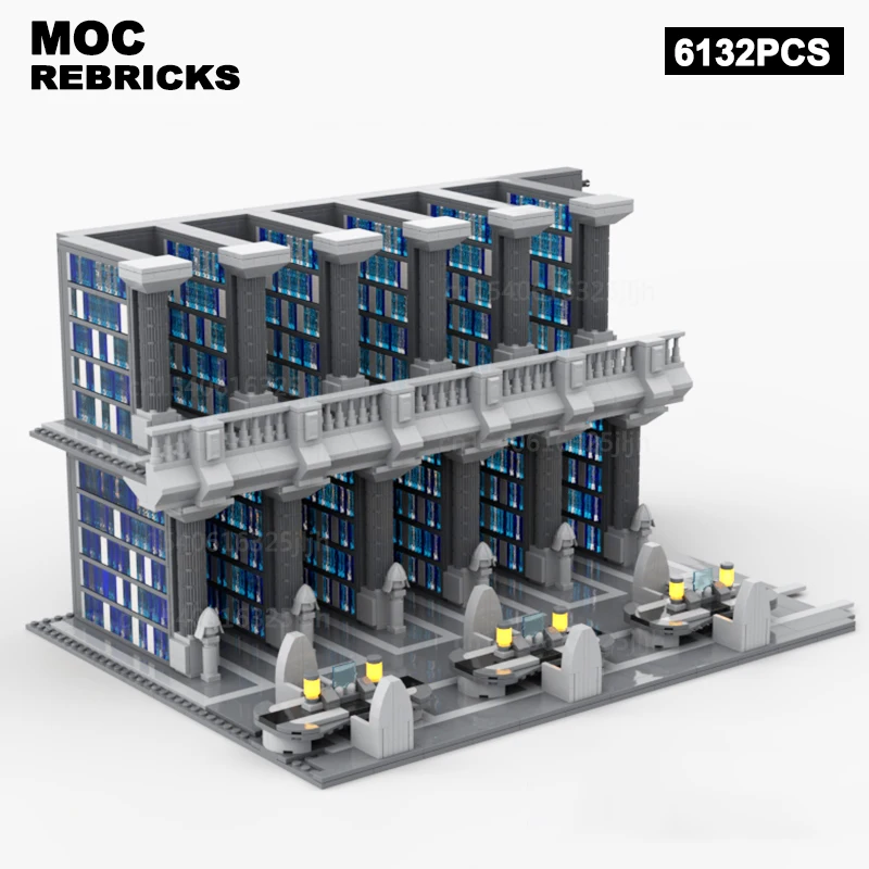 

Famous Film Scene Series Temple Archives MOC Building Blocks Collection Technology Bricks Assembly Model Creative Toy Xmas Gift