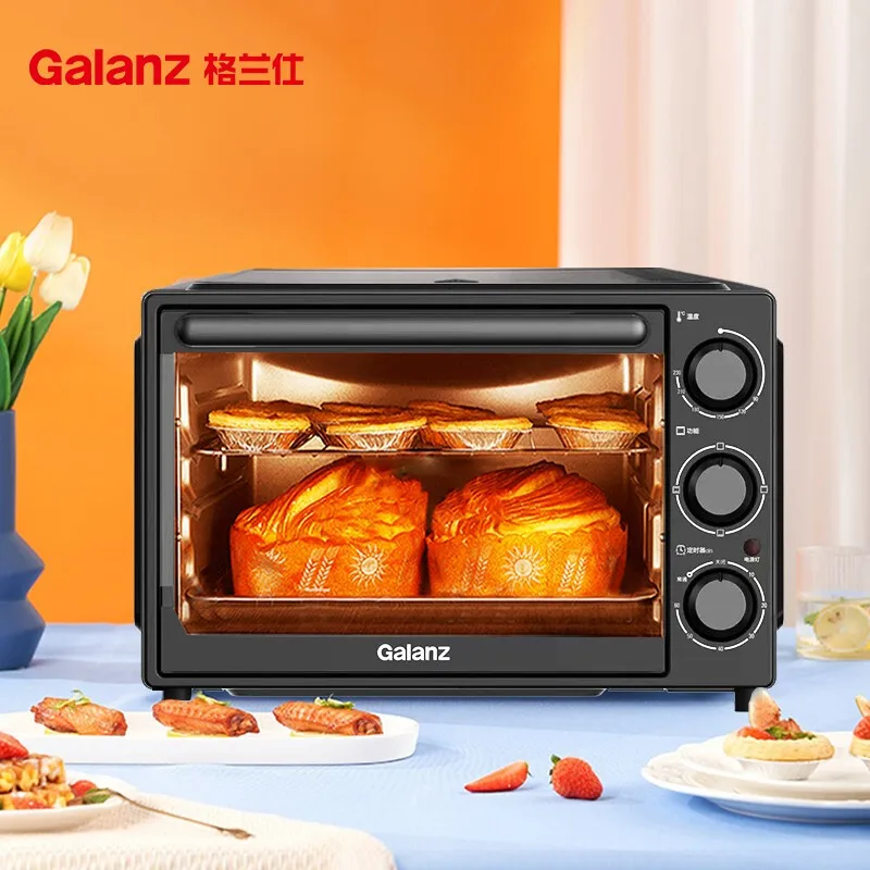 Household Multifunctional Electric Oven Professional 32 Liter Large Capacity Separate Heating and Precise Temperature Control