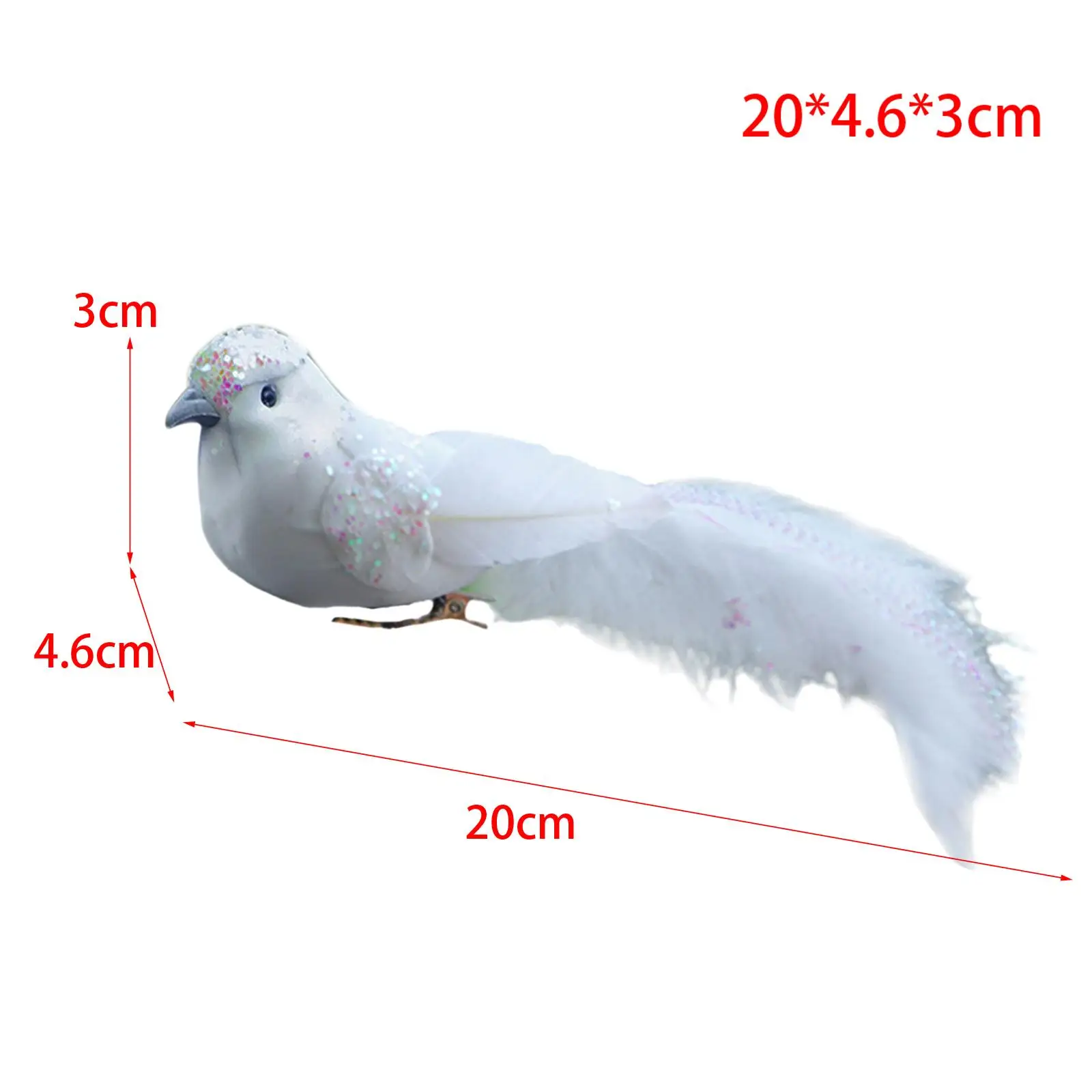 6Pcs Lifelike Feathered Birds Foam Birds Bird Model Crafts for Ornaments