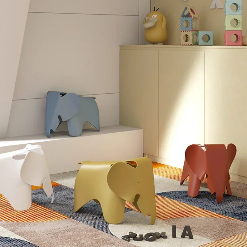 

Nordic Elephant Chair Creative Living Room Decoration Plastic Cartoon Stool Home Decor Accessories Fun and Functional