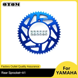 OTOM Motorcycle Accessories Rear Chain Sprocket 52T For YAMAHA YZ YZX YZF WRF YZFX 125 250 450 1999-2023 Motocross Chainwheel