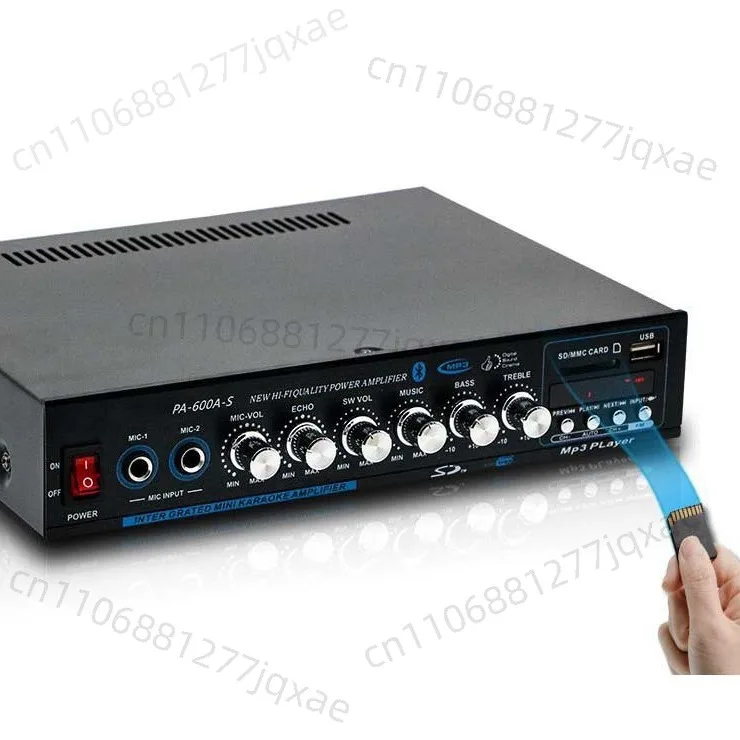 

4.1 channel PA-600A-S car household power amplifier household 300W high power hifi bluetooth amplifier