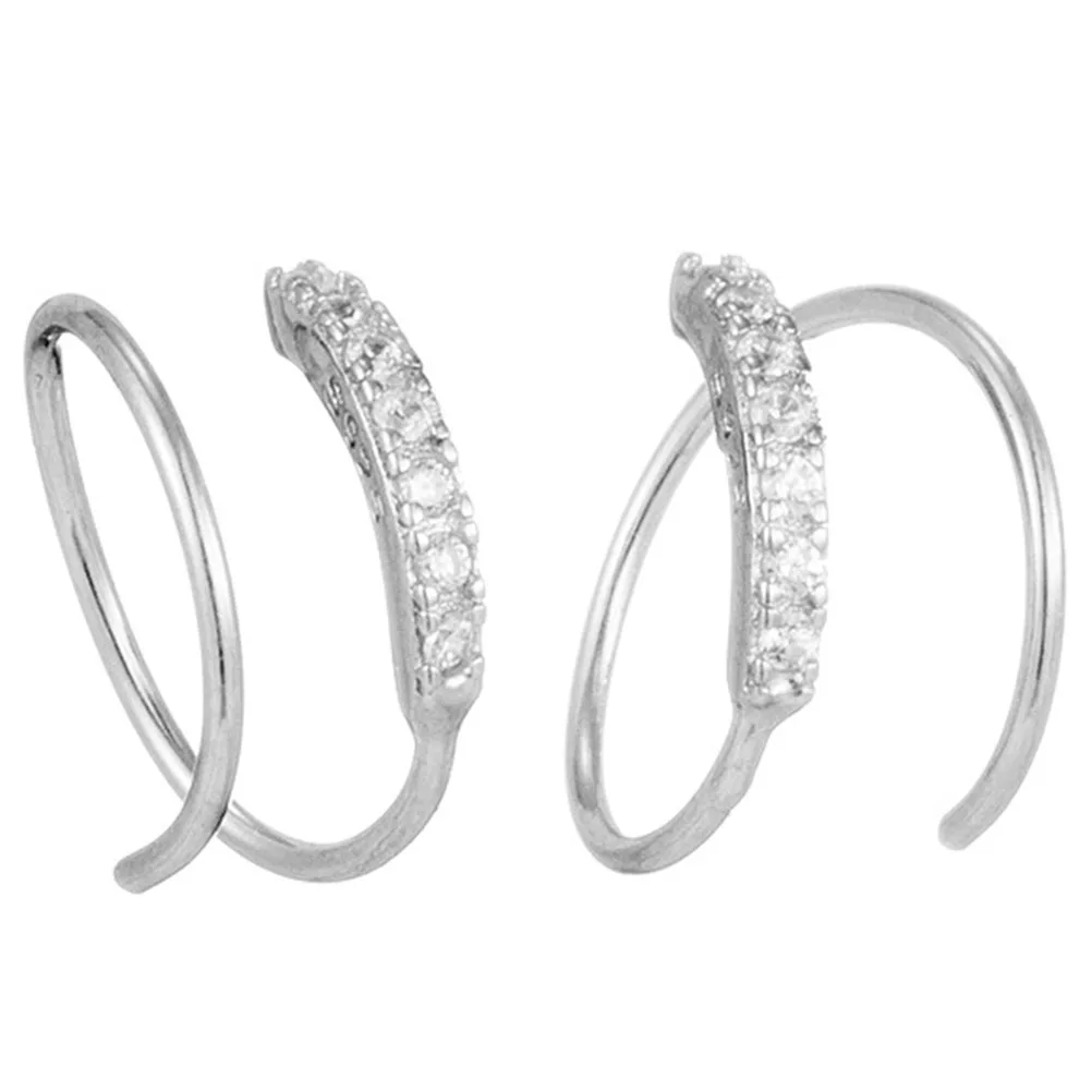 

Zircon Earrings Studs for Women Girls Fashion Casual Jewelry Alloy Ear Accessories Gifts Matching Dresses