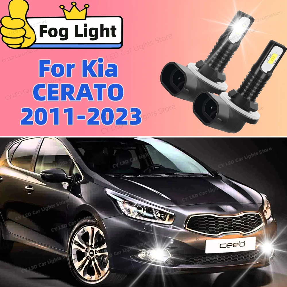 

LED Car Front Fog Light Lamps 20000LM Ultra Bright Auto Accessory For Kia CERATO 2011-2023 2012 2013 2014 2015 2016 2017 2018