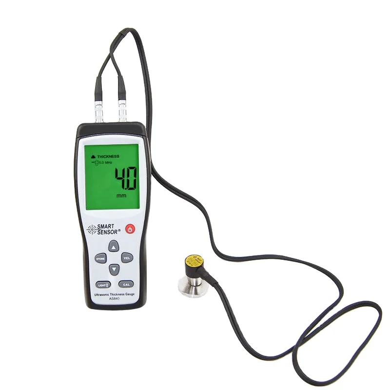 SMART SENSOR AS840 Ultrasonic Thickness Tester Gauge For Multi Materials Steel Metals Plastic Glass PVC Pipes