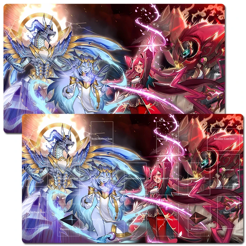 

YuGiOh Dominus Archetype TCG CCG Playmat Trading Card Game Mat Table Desk Gaming Play Mat Mouse Pad 60x35cm Free Bag