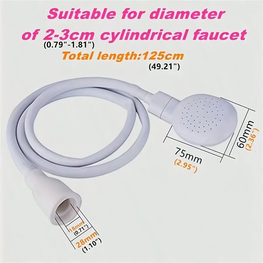 1Pc Faucet Shampoo Shower Pet Cat Dog Bath Faucet Sprayer, Multifunctional Faucet, Shower Head Convenient and easy to install