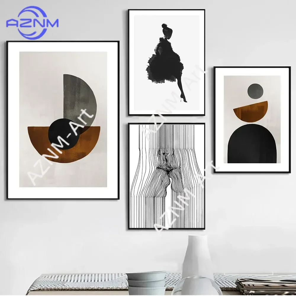 Nordische Minimalistische Wandkunst Abstrakte Weibliche Linienzeichnung Gesicht Küssen HD Leinwand Poster Druck Wohnzimmer Schlafzimmer Dekoration