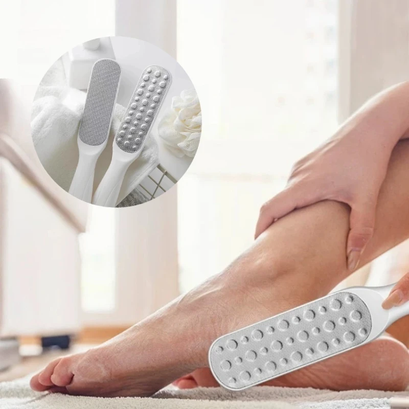 1/2PCS Doppelseitige Ferse Peeling Haushalt Große Fuß Peeling Pinsel Haushalt Badezimmer Fuß Pflege Weiche haut Werkzeug