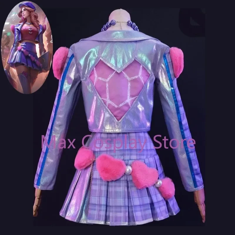 CosplayMax Game Heartache & Heartthrob Caitlyn Kirraman The Sheriff Of Piltover Cosplay Costume Wig Anime Valentine'S Day Hallow