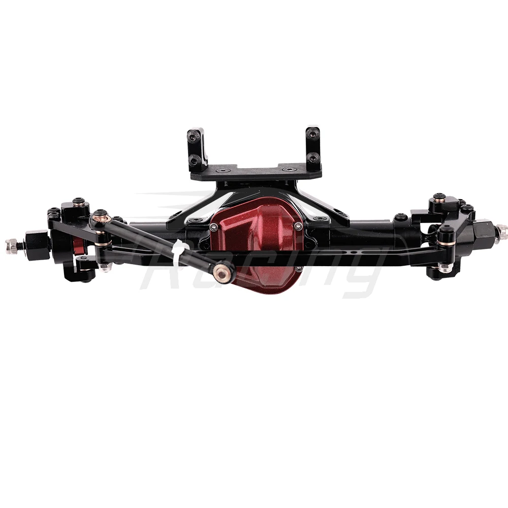 Metalllegierung Vorne Mitte Hinten Gerade Achse mit Servo Basis für 1/10 RC Rock Crawler Auto Axial SCX10 RC 4WD D90 Upgrade Teile