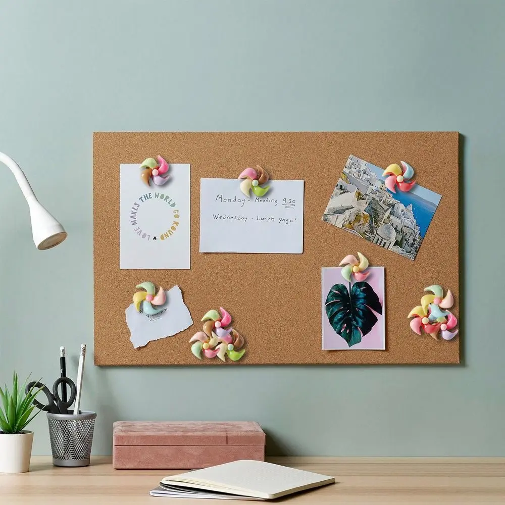 10/20/30 шт. креативные кнопки в форме ветряной мельницы DIY многоразовые цветные кнопки для ветряной мельницы с коробкой 3D декоративные шпильки настенные маркеры