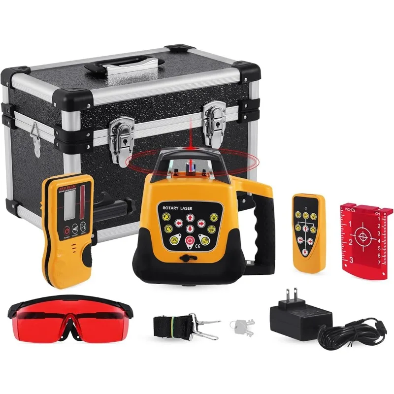 

Iglobalbuy Automatic Self-Leveling Rotary Laser Rotating Horizontal & Vertical Laser Level Kit 500M w/Remote Control + Receiver