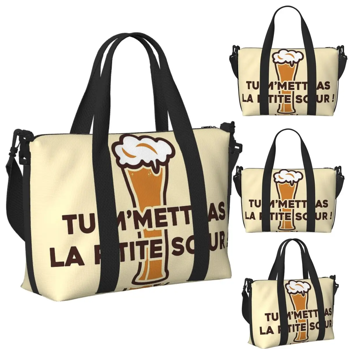 

Custom You Will Send Me The Little Sister! - Dikkenek Beach Travel Bag Tote Bags for Gym Yoga Women Shopping Duffle Shoulder Bag