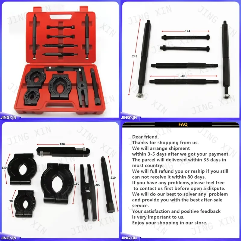 Custom for Lamar Three-plate Chuck Multi-functional Car Bearing Separator Puller Kit Bearing Removal Tool Disassemble Car