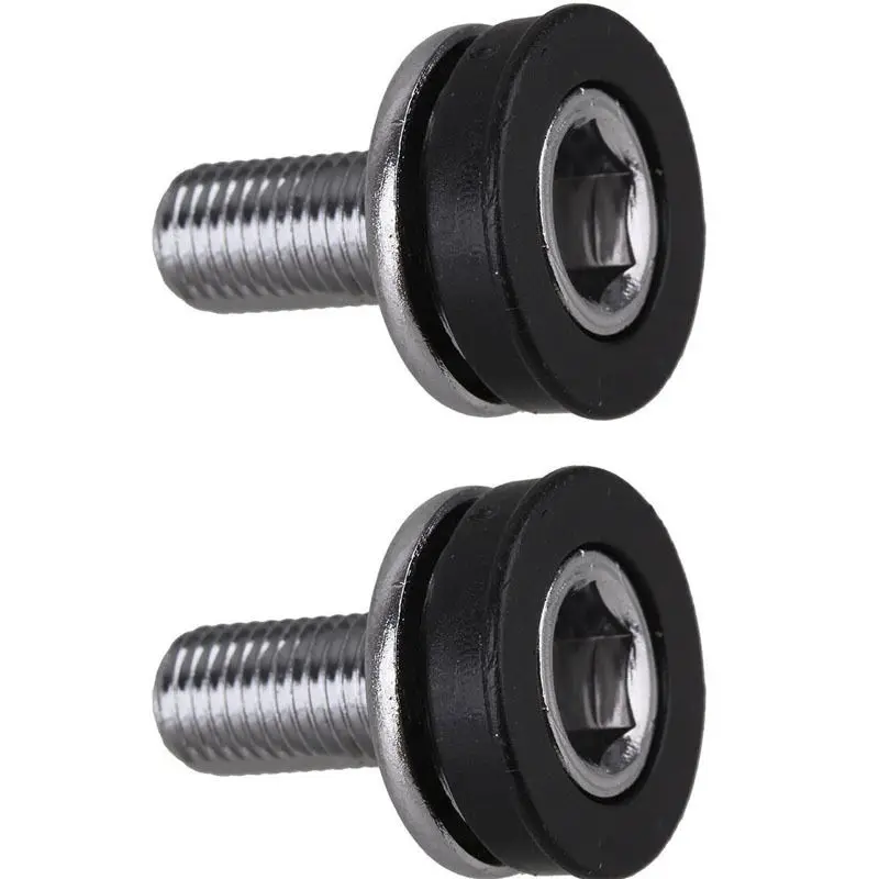 

2PCS Mountain Bike Crankset Bolts Bicycle Crankset Central Axis Bolts Aluminum M8*15 Screws Nuts Crankset Bottom Bracket