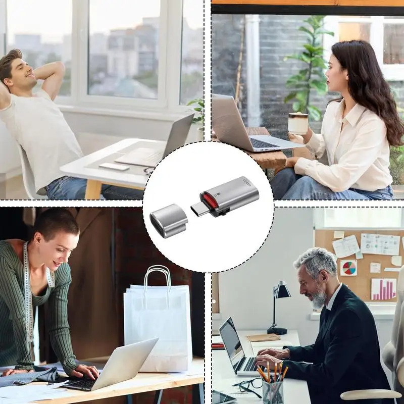 SDs TF قارئ بطاقات الذاكرة 2 في 1 الهاتف المحمول USB قارئ بطاقات المحمولة نوع-C إلى USB 3.0 عالية السرعة TF قارئ بطاقات محول ل