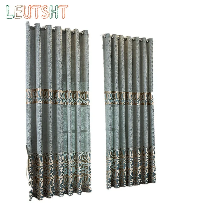 حجم مخصص الراقية الجاكار ستارة مجوفة الأزرق الحديثة بسيطة غرفة المعيشة غرفة نوم التقسيم شاشة الباب مصراع #6