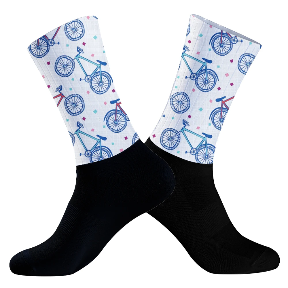 Chaussettes de sport en gel de pton pour hommes et femmes, respirantes, non ald, Pro Racing, Aero Bike Team, nouveau, 2021