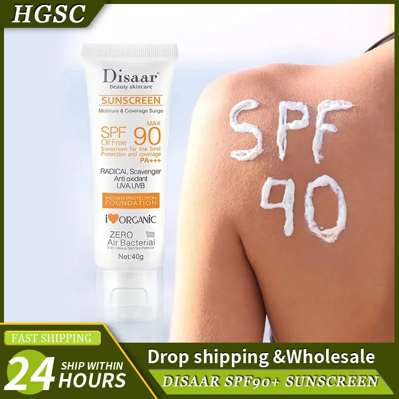 

Disaar Facial Sunscreen Cream SPF 90 Body Protector Solar Lotion Original Facial Body Moisturizing UV Protection Sun Sunblock