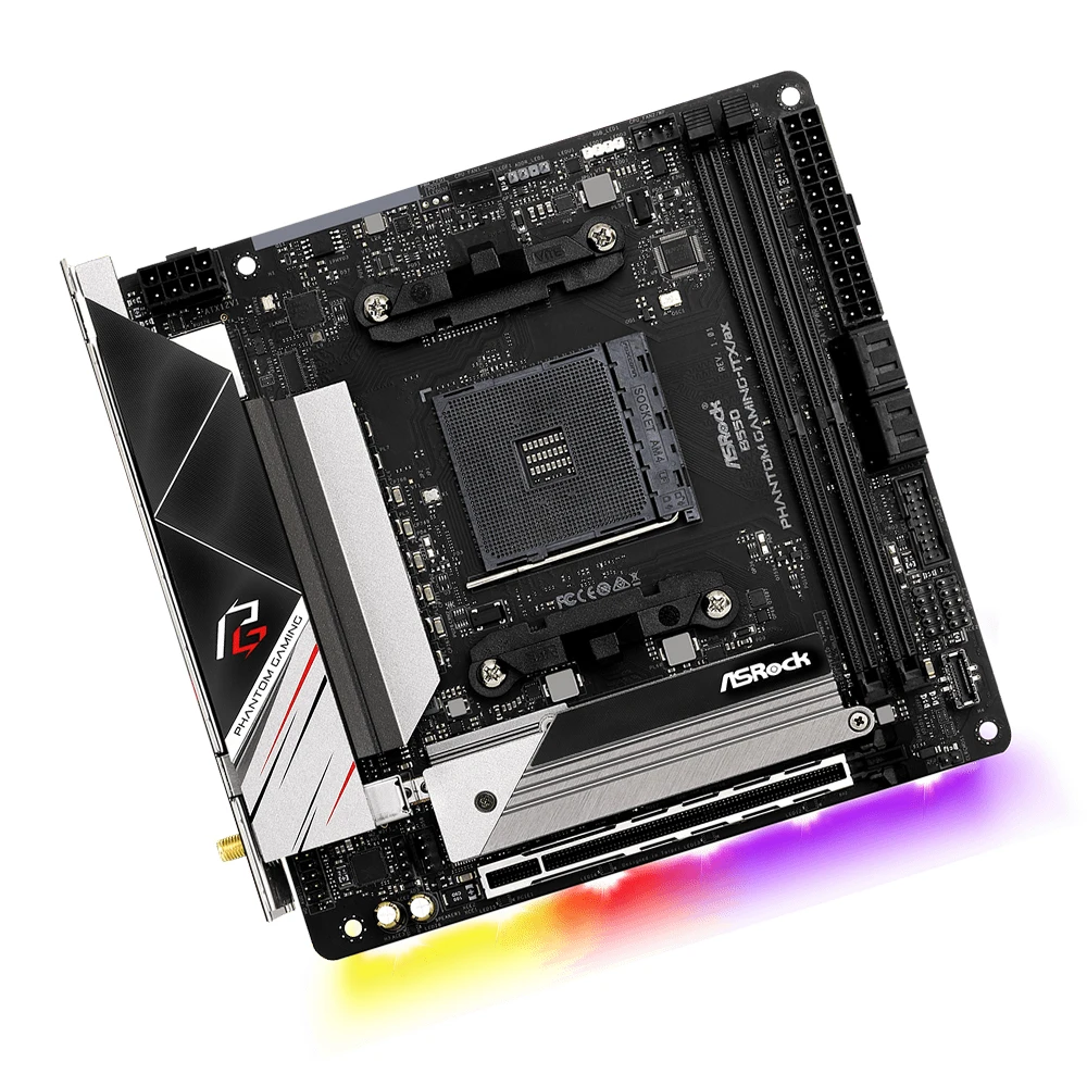 ASROCK B550 PHANTOM GAMING-ITX/AX B550 motherboard AM4  memória ram DDR4 CPU Support ryzen 7 5700x 9 5950X 7 5 5600X Mini-ITX