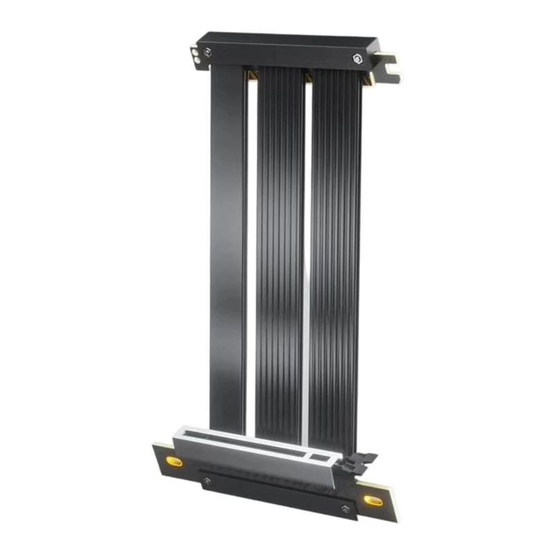 

Gold Plate Shield PCIe 5.0 Risers Cable 90 Degree For Mini ITX Case