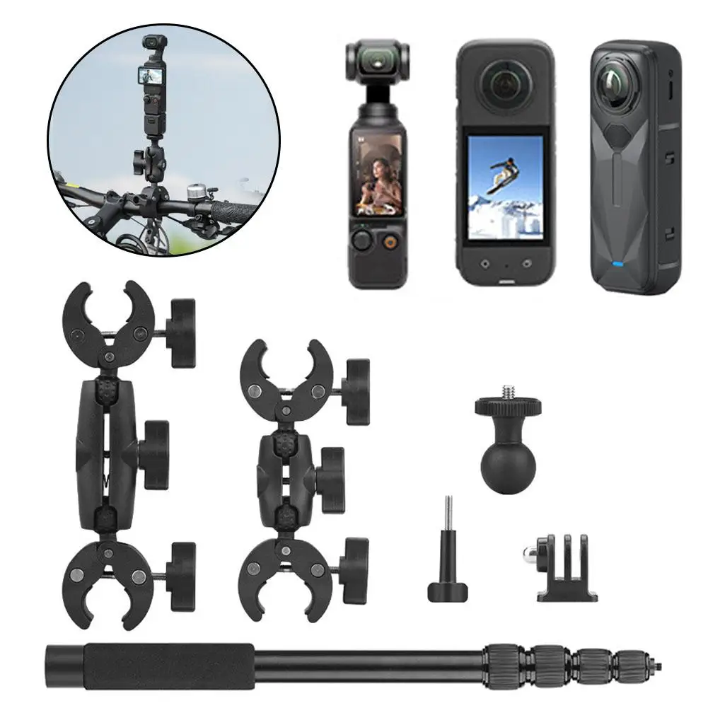 

Sports Camera Accessory Kit For Insta360 One X2 X3 X4 Panoramic Selfie Stick For GoPro Monopod Mount Bracket Accessory G5Y4