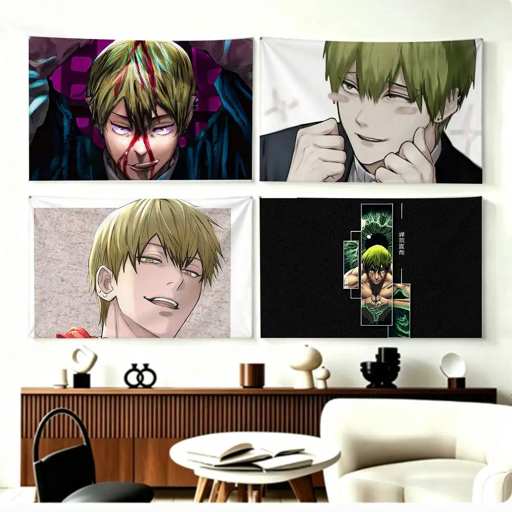 Zenin Naoya Jujutsu Kaisen Character   Flags Wall Hanging Background Art Banner for Bedroom Home Outdoor Decor