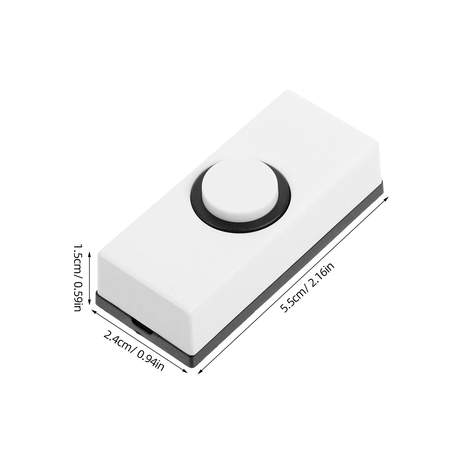 2 قطعة مفتاح جرس الباب متعدد الاستخدامات للأسلاك الصلبة لأي جرس الباب الكلاسيكي جرس الباب التبديل أجراس الرنين #6