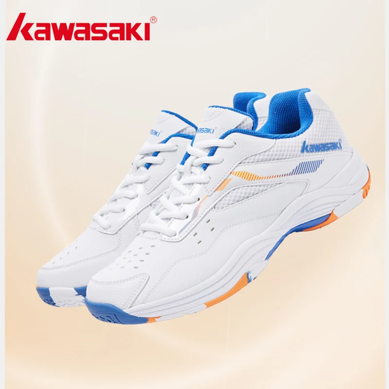 Kawasaki Brand Sneakers Table Tennis Shoes Durable Breathable Entry-level Badminton Shoes