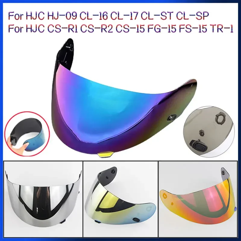 

Motorcycle Helmet Visor Helmet Glasses Lens Full Face For HJC HJ-09 CL-16 CL-17 CL-ST CL-SP CS-R1 CS-R2 CS-15 FG-15 FS-15 TR-1