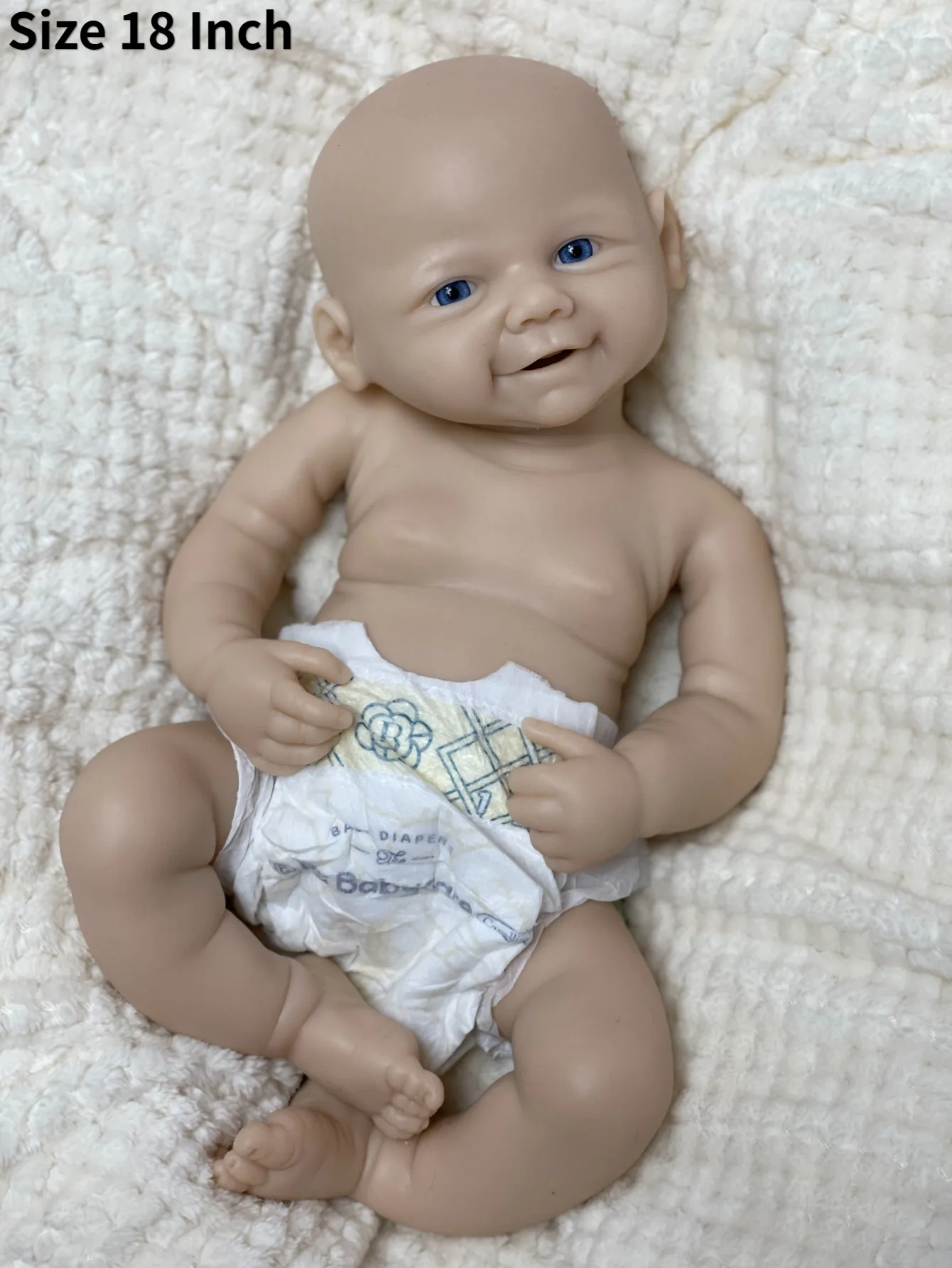 18 Inch Vivienne Full Body Silicone Girl Lifelike Bebe Reborn Doll Soft Touch Newborn Baby Doll For Children Birthday Gifts