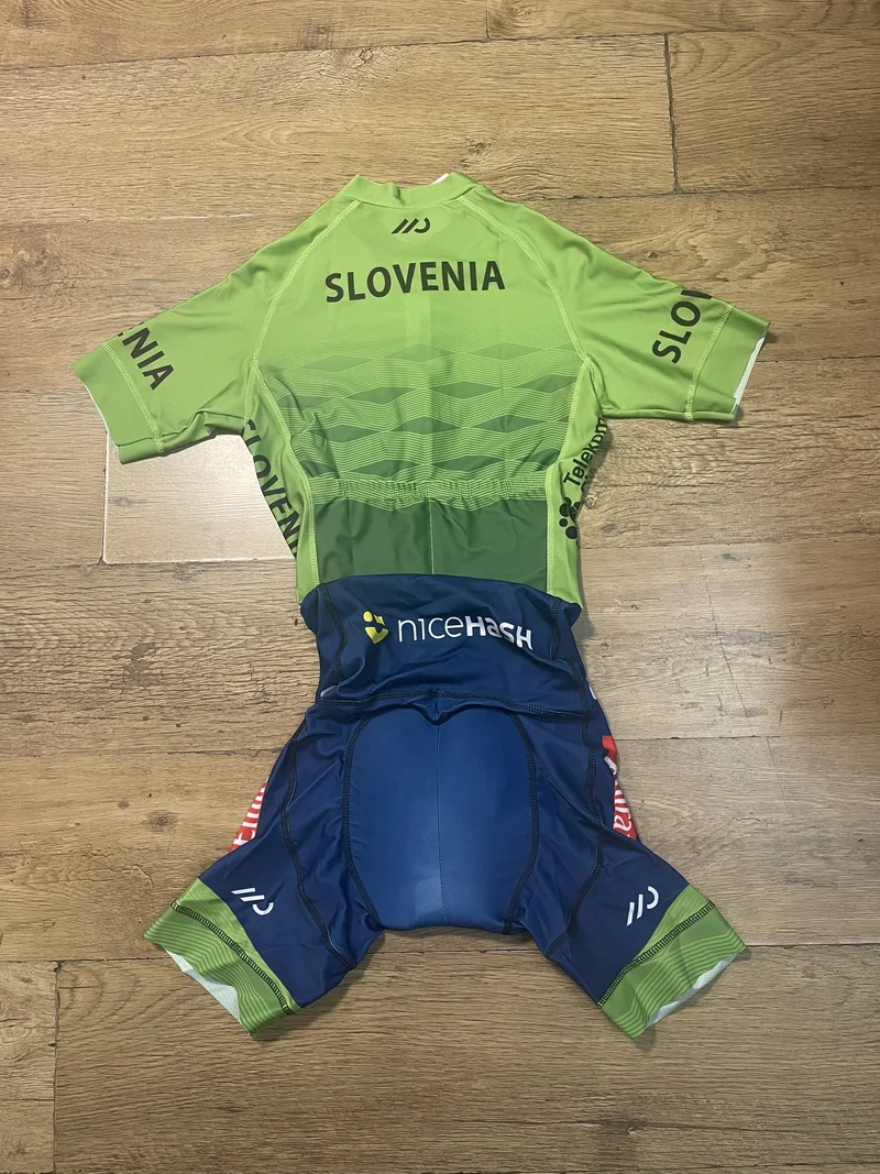 LASER CUT Skinsuit 2024 SLOVENIA UAE TEAM Bodysuit SHORT Cycling Jersey Bike Bicycle Clothing Maillot Ropa Ciclismo