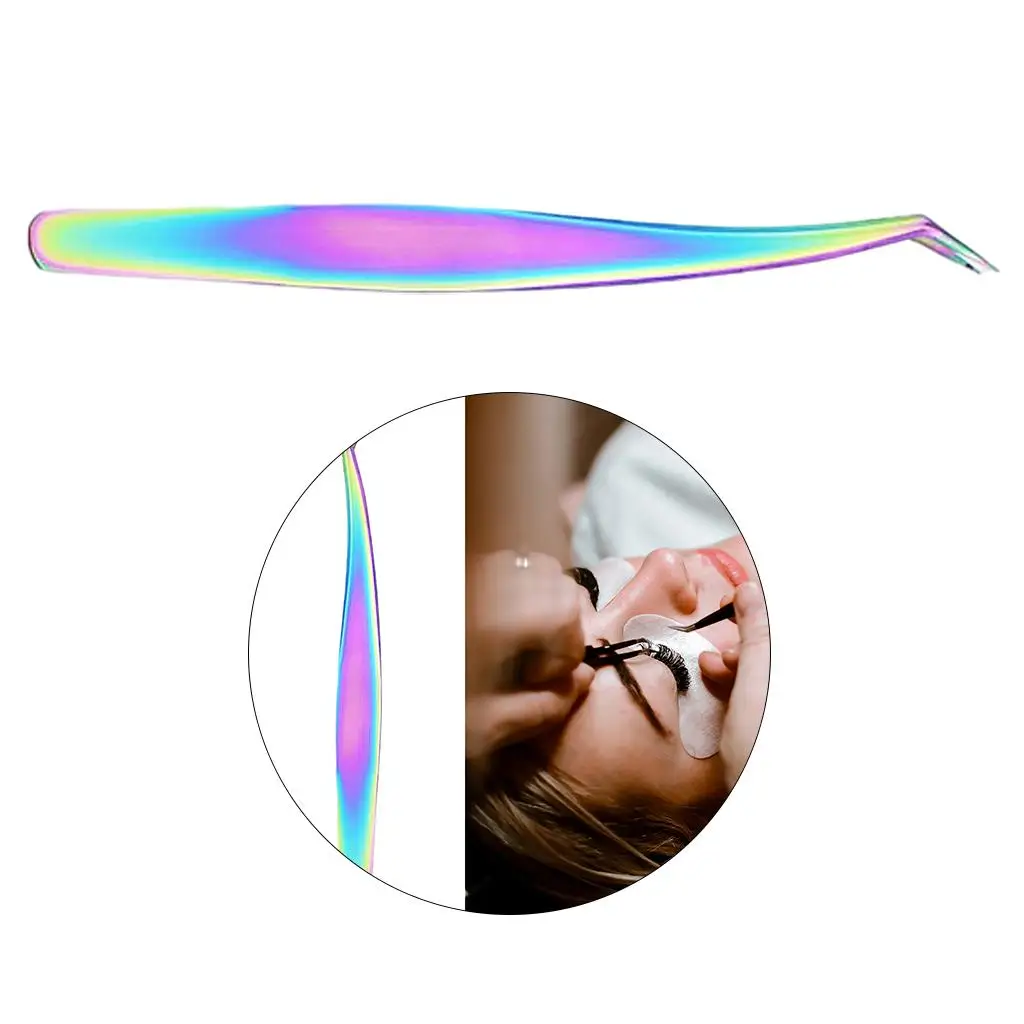 Ensemble de pincettes de coiffure pour cils, outil d'isolation de précision en acier inoxydable pour Extension de cils, maquilleur et utilisation en Salon