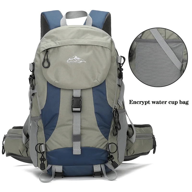 

40л походный рюкзак водонепроницаемый легкий походный рюкзак для мужчин и женщин дорожный рюкзак с вентиляцией из смоляной сетки