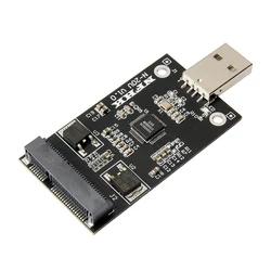 mSATA to USB Adapter mSATA External Case mSATA SSD to USB2.0 Riser Card Converter Board Suppor 30*50 m-SATA SSD Hard Disk for PC