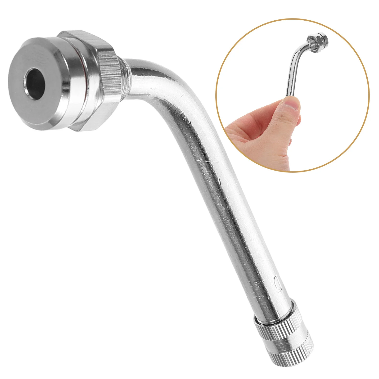

Motorcycle Valve Stem Stainless Steel Metal Stem Vacuum Tire Design Easy Installation Tire Valve Extension Wheel Tool